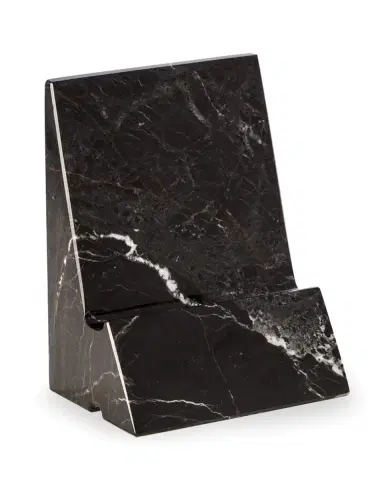 Bey-Berk Zebra Marble Phone/tablet Stand | Thumbnail 3
