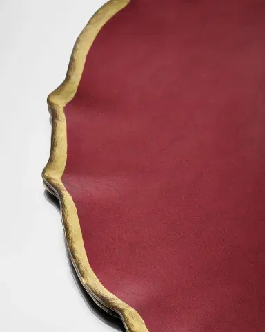 Vietri Baroque Glass Red Service Plate/Charger | Thumbnail 2