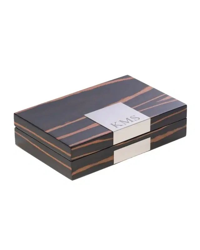 Bey-Berk Men 's Personalized Wooden Valet Box