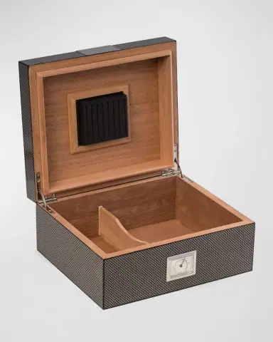 Bey-Berk Men's Personalized Wooden Cigar Humidor | Thumbnail 2