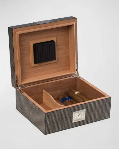 Bey-Berk Men's Personalized Wooden Cigar Humidor | Thumbnail 3