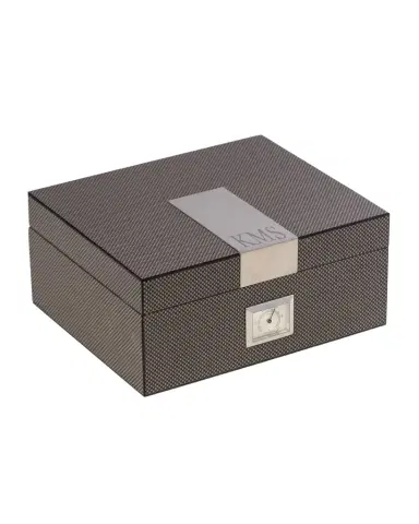 Bey-Berk Men's Personalized Wooden Cigar Humidor | Thumbnail 1