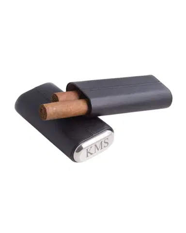 Bey-Berk Men's Personalized Travel Cigar Case | Thumbnail 1