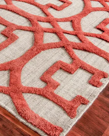 Exquisite Rugs Belmar Circles Hand-Knotted Rug | Thumbnail 3