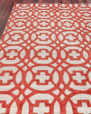 Exquisite Rugs Belmar Circles Hand-Knotted Rug | Thumbnail 1