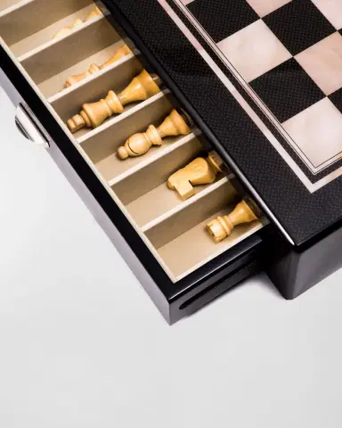 Bey-Berk Carbon Fiber-Design Chess Set | Thumbnail 2