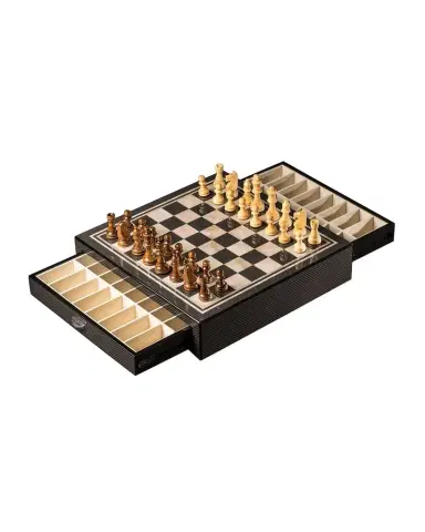Bey-Berk Carbon Fiber-Design Chess Set | Thumbnail 1