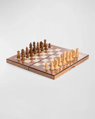 Bey-Berk Lacquer-Finished Travel Game Set | Thumbnail 2