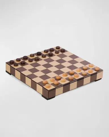 Bey-Berk Wood Matte Inlay Chess/Checkers Set | Thumbnail 3