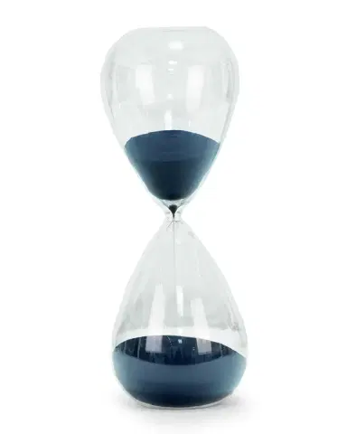 Bey-Berk Hand-Blown Crystal Sand Timer Hourglass (90 minute) | Thumbnail 1