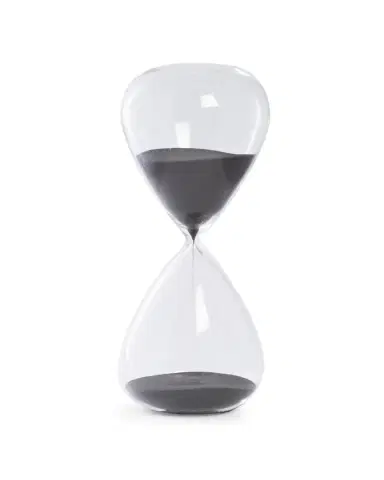 Bey-Berk Hand-Blown 90-Minute Crystal Sand Timer Hourglass | Thumbnail 2