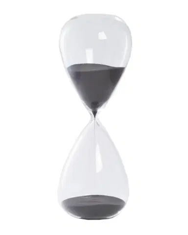 Bey-Berk Hand-Blown 90-Minute Crystal Sand Timer Hourglass | Thumbnail 1