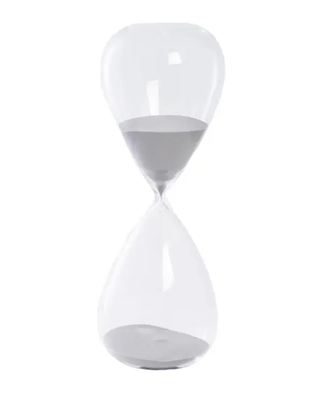 Bey-Berk Hand-Blown Crystal Sand Timer Hourglass (90 minute)