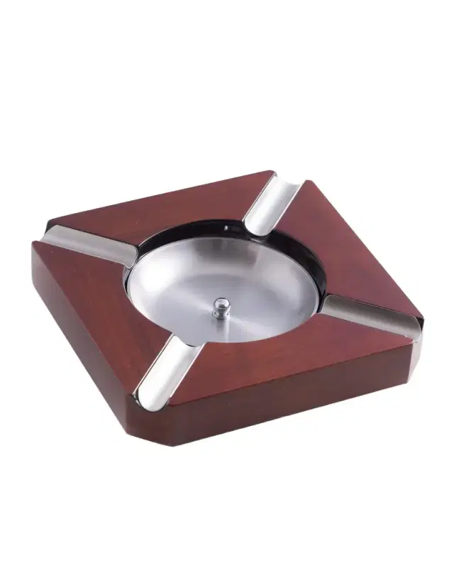 Bey-Berk Walnut Wood Cigar Ashtray