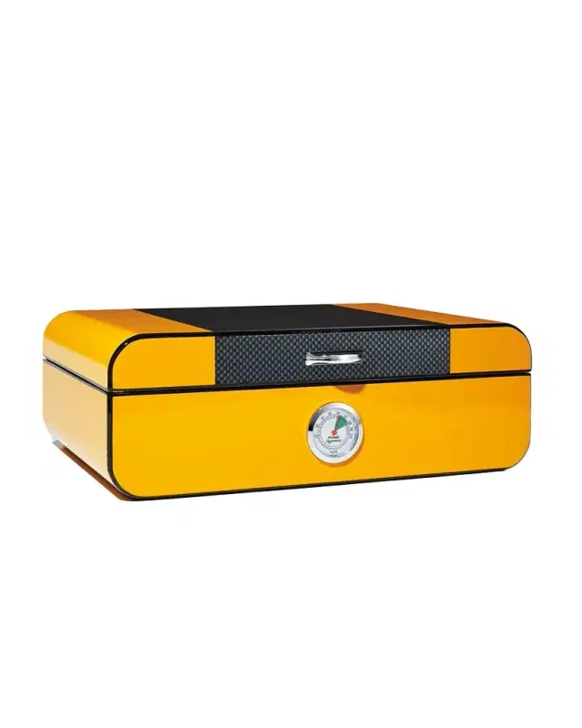 Bey-Berk Carbon Fiber Lacquered Cigar Humidor