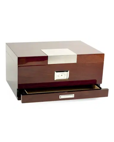 Bey-Berk Walnut Wood Cigar Humidor | Thumbnail 2