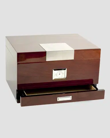 Bey-Berk Walnut Wood Cigar Humidor | Thumbnail 4