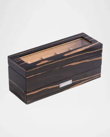 Bey-Berk Men's 5-Watch Lacquered Wood Storage Box | Thumbnail 2 Bey-Berk Men's 5-Watch Lacquered Wood Storage Box | Thumbnail 2