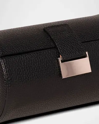 Bey-Berk Men 's Leather Sunglasses Travel Roll | Thumbnail 2