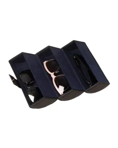 Bey-Berk Men 's Leather Sunglasses Travel Roll | Thumbnail 1