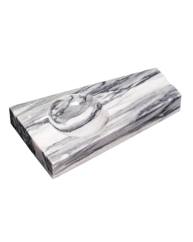 Bey-Berk Marble Single-Cigar Ashtray