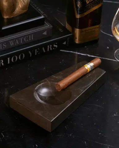 Bey-Berk Marble Single-Cigar Ashtray | Thumbnail 2