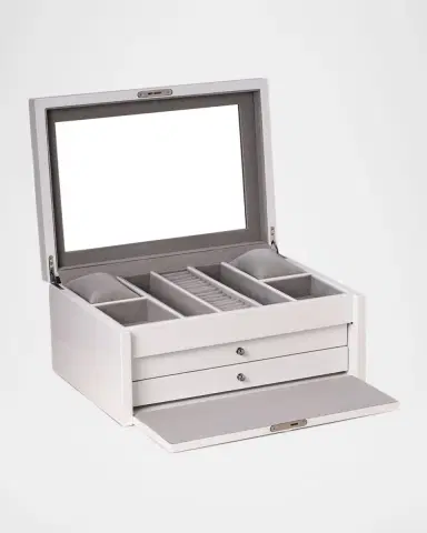 Bey-Berk Men's Lacquered Multi-Compartment Jewelry Case | Thumbnail 3