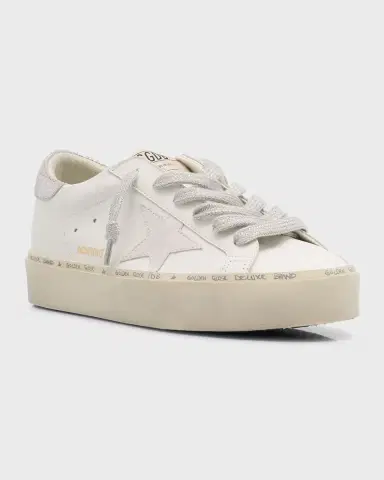Golden Goose Hi Star Mixed Leather Low-Top Sneakers | Thumbnail 3 Golden Goose Hi Star Mixed Leather Low-Top Sneakers | Thumbnail 3