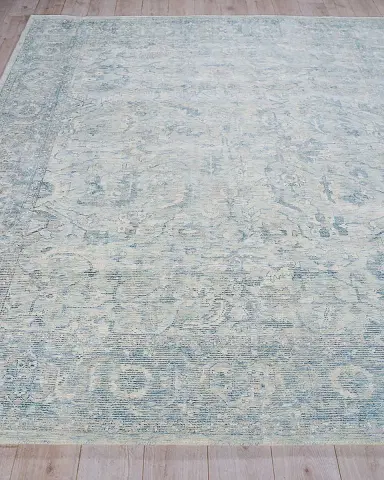 Exquisite Rugs Tuscany Hand-Loomed Blue Rug, 6 ' x 9 ' | Thumbnail 2 Exquisite Rugs Tuscany Hand-Loomed Blue Rug, 6 ' x 9 ' | Thumbnail 2