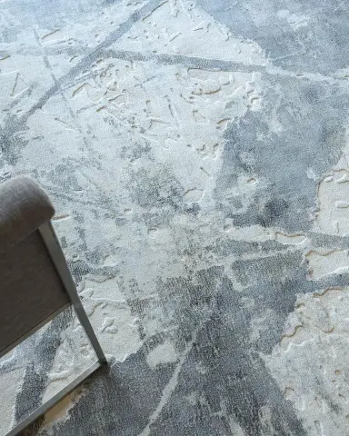 Exquisite Rugs Gianni Hand-Loomed Gray & Silver Rug | Thumbnail 6 Exquisite Rugs Gianni Hand-Loomed Gray & Silver Rug | Thumbnail 6