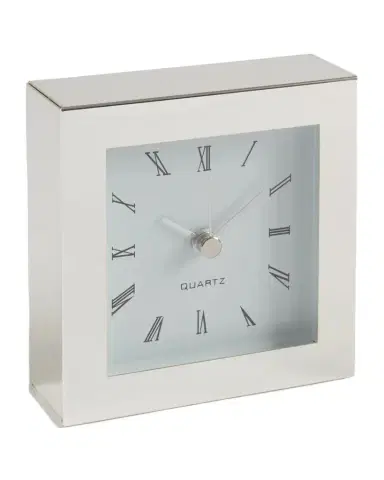 Bey-Berk Lyon Small Square Desk Clock | Thumbnail 1