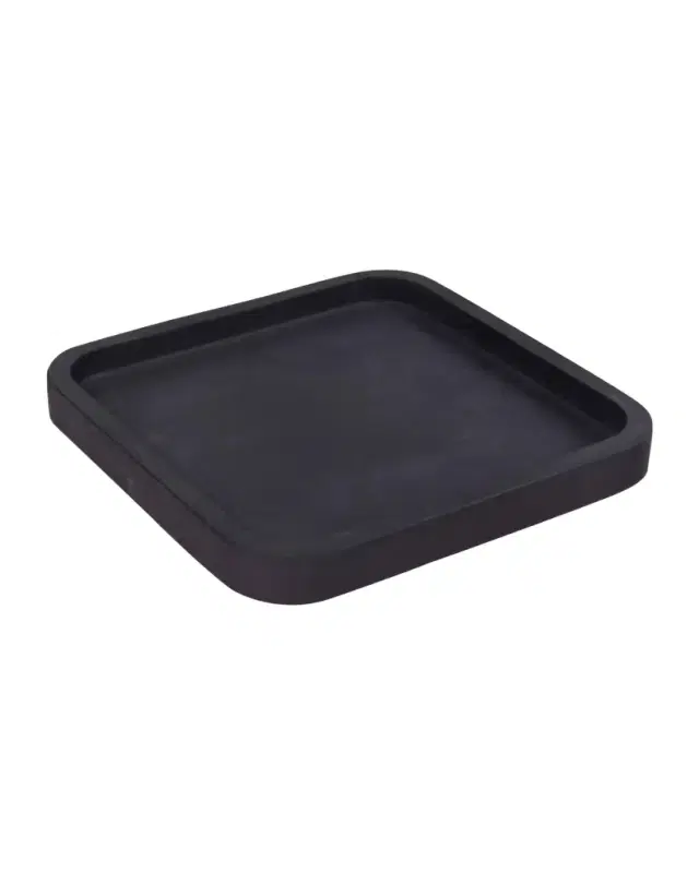 Bey-Berk Men 's Genuine Black Marble Catchall Tray