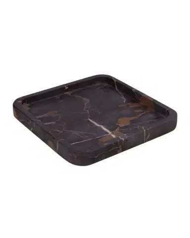 Bey-Berk Robbie Brown Emperador Marble Catchall Tray | Thumbnail 1