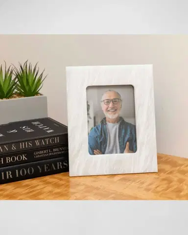 Bey-Berk Talin Marble 5"x7" Picture Frame | Thumbnail 3