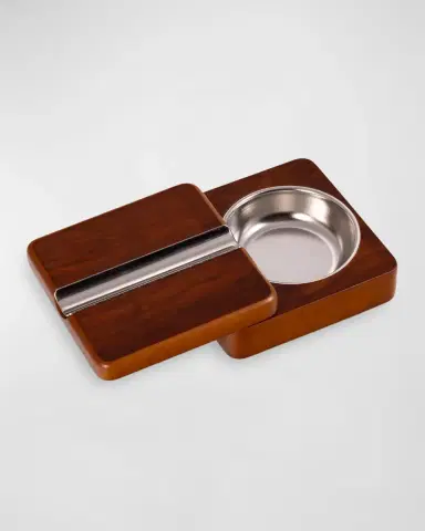 Bey-Berk Lacquered Rosewood Swivel Cigar Ashtray | Thumbnail 2