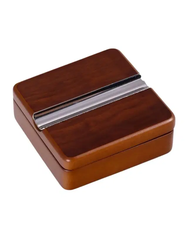 Bey-Berk Lacquered Rosewood Swivel Cigar Ashtray