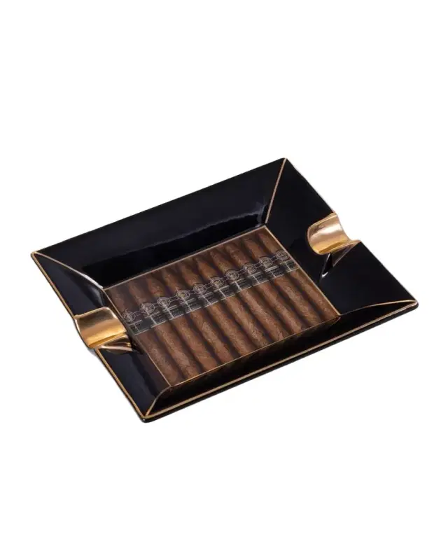 Bey-Berk Cigar Design Porcelain Ashtray