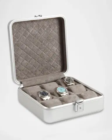Bey-Berk Prague Aluminum 9-Watch Case | Thumbnail 3 Bey-Berk Prague Aluminum 9-Watch Case | Thumbnail 3