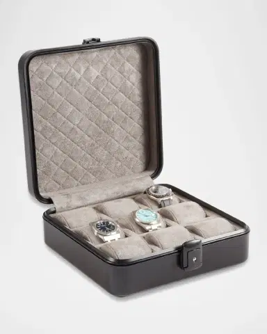 Bey-Berk Prague Aluminum Metal 9-Watch Case | Thumbnail 3 Bey-Berk Prague Aluminum Metal 9-Watch Case | Thumbnail 3