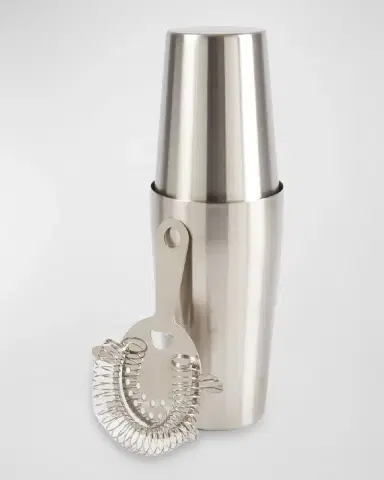 Bey-Berk Boston Stainless Steel Cocktail Shaker with Strainer | Thumbnail 2