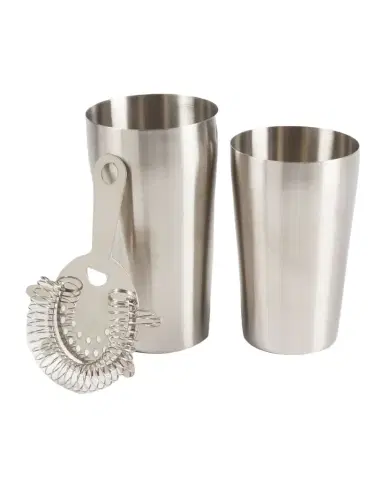 Bey-Berk Boston Stainless Steel Cocktail Shaker with Strainer | Thumbnail 1