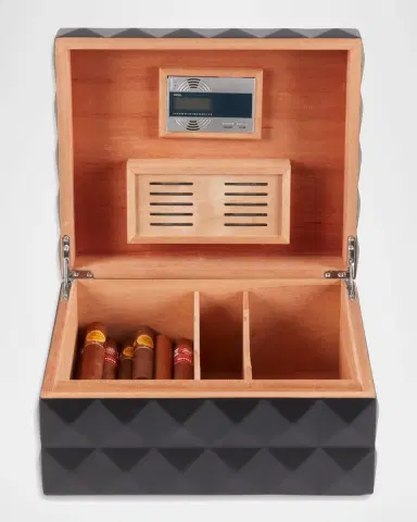 Bey-Berk Richie Pyramid 75-Cigar Humidor | Thumbnail 3