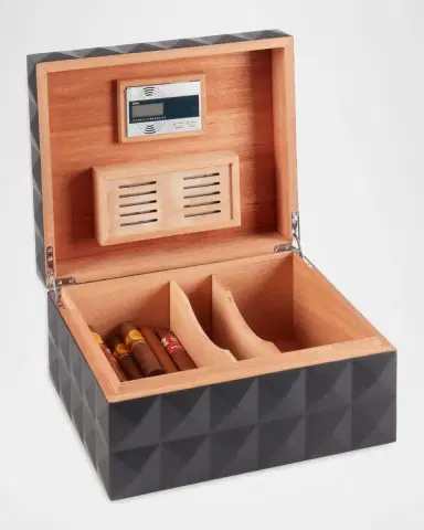 Bey-Berk Richie Pyramid 75-Cigar Humidor | Thumbnail 4