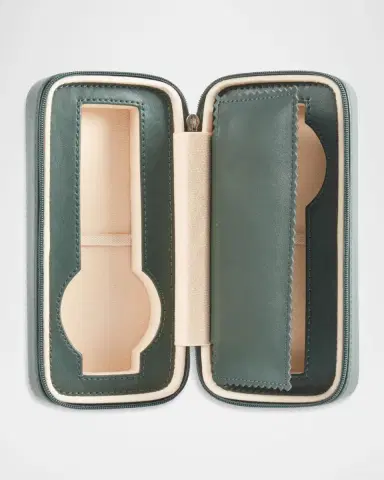 Bey-Berk Leather 2-Watch Travel Case | Thumbnail 2