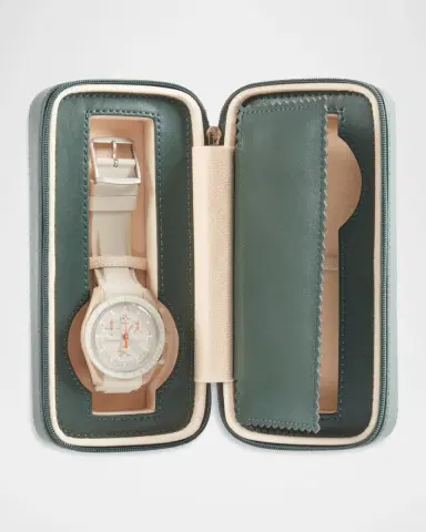 Bey-Berk Leather 2-Watch Travel Case | Thumbnail 3