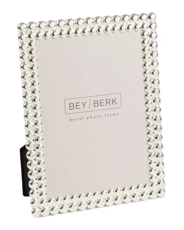 Bey-Berk Chelsea Metal 5"x7" Picture Frame