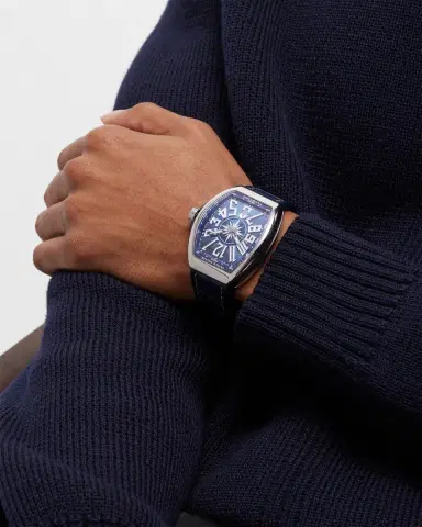 Franck Muller Men's Stainless Steel Vanguard Yacht Watch with Compass, Blue | Thumbnail 2