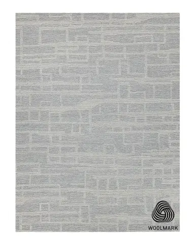 Exquisite Rugs Park City Hand-Tufted Light Gray/Ivory Rug | Thumbnail 1