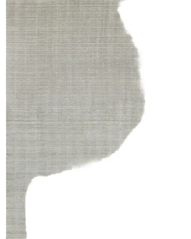 Exquisite Rugs Martelli Modern Hand-Loomed Silver Rug