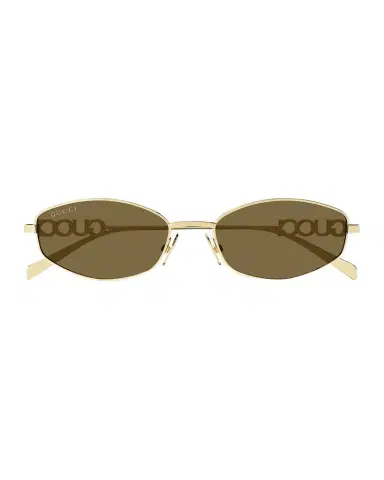 Gucci Logo Oval Metal Sunglasses | Thumbnail 1 Gucci Logo Oval Metal Sunglasses | Thumbnail 1